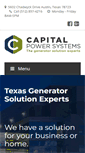 Mobile Screenshot of capitalpowersystems.com