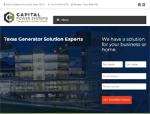 Tablet Screenshot of capitalpowersystems.com
